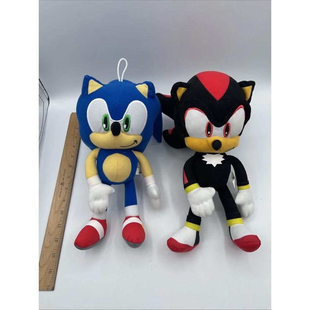 toy factory sonic the hedgehog and shadow the hedgehog 12in plush
